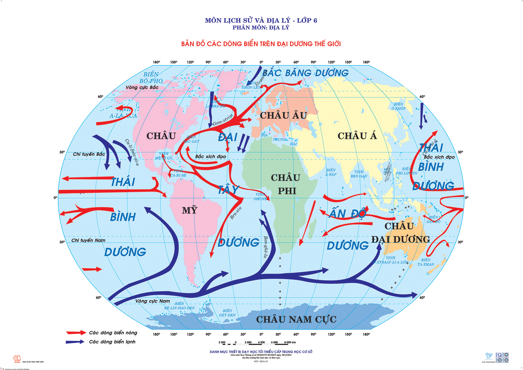 Ban do bien va dai duong