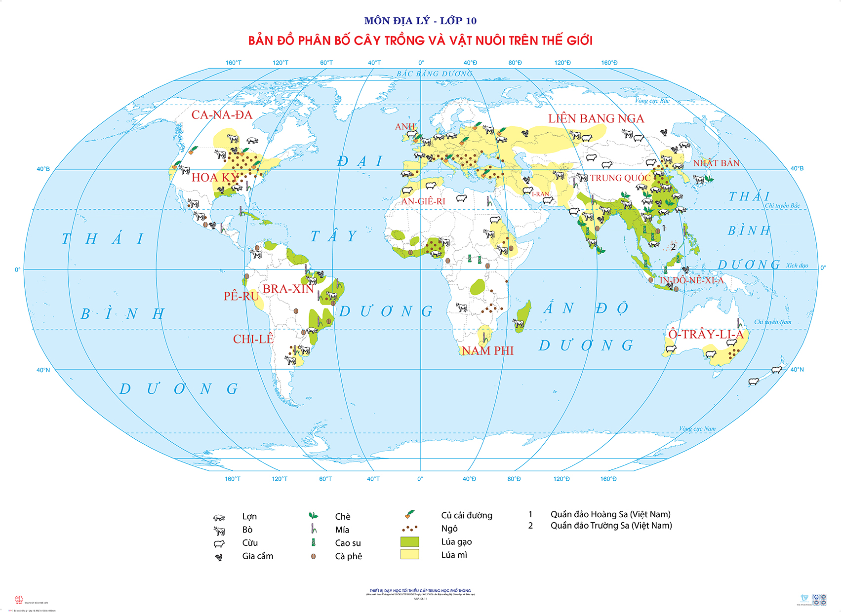 Ban do bien va dai duong